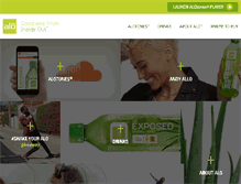 Tablet Screenshot of alodrink.com